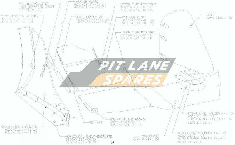 NOSE / WING ASSY Diagram